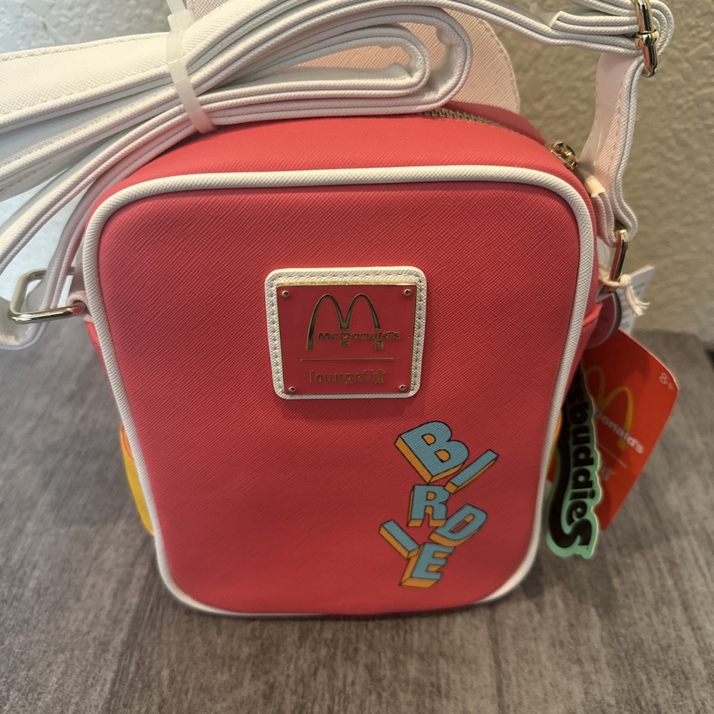 Loungefly McDonalds Birdie the Early Bird Crossbuddies Crossbody Bag W/ Coin Bag - Picture 5 of 11